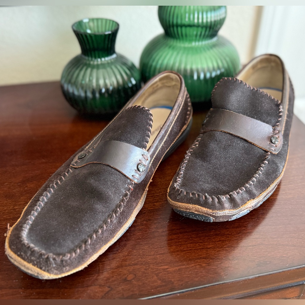 Lounge By Mark Nason Leather Suede Casual Loafers